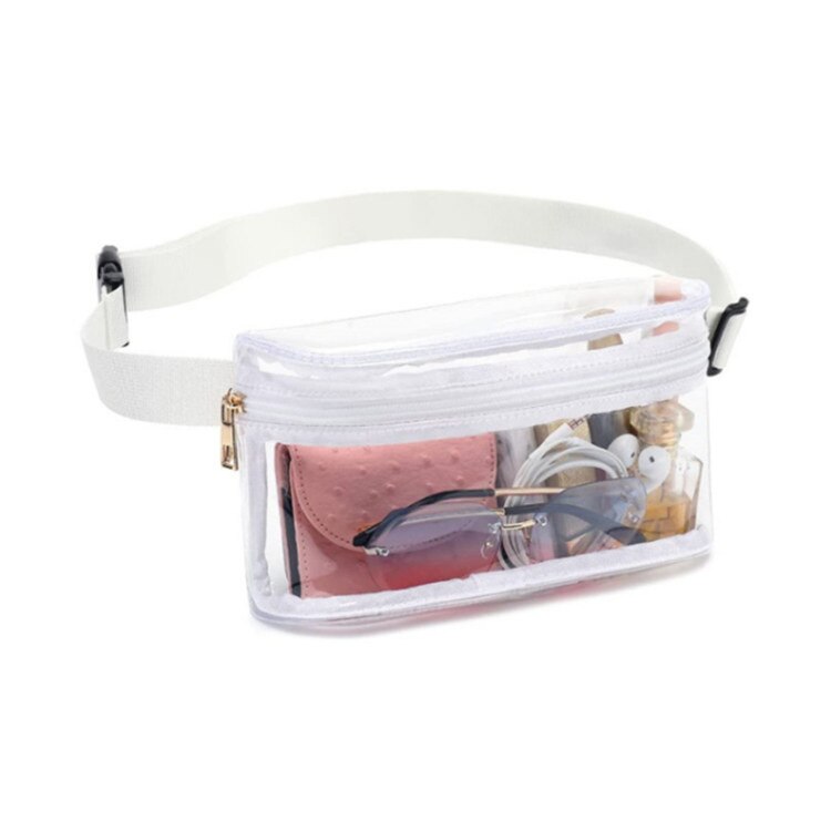 Hot Sale Sports Waist Bag PVC Transparent Waterproof Running Bag Travel Outdoor Fitness Diagonal Chest Storage Bag Storage