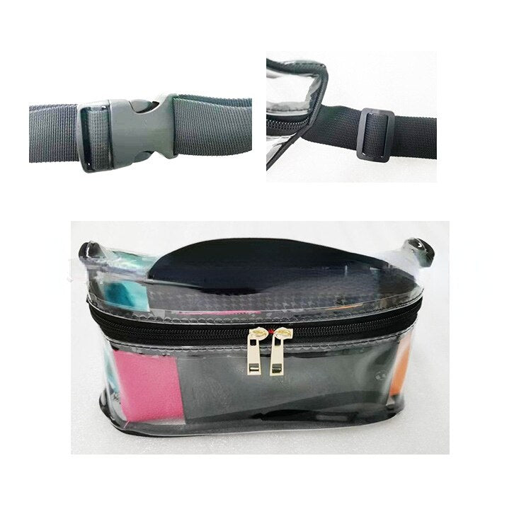 Hot Sale Sports Waist Bag PVC Transparent Waterproof Running Bag Travel Outdoor Fitness Diagonal Chest Storage Bag Storage