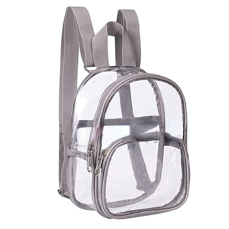 European and American Storage PVC Transparent Bag Outdoor Sports Ground Approved Waterproof Mini Travel Backpack Backpack Storage