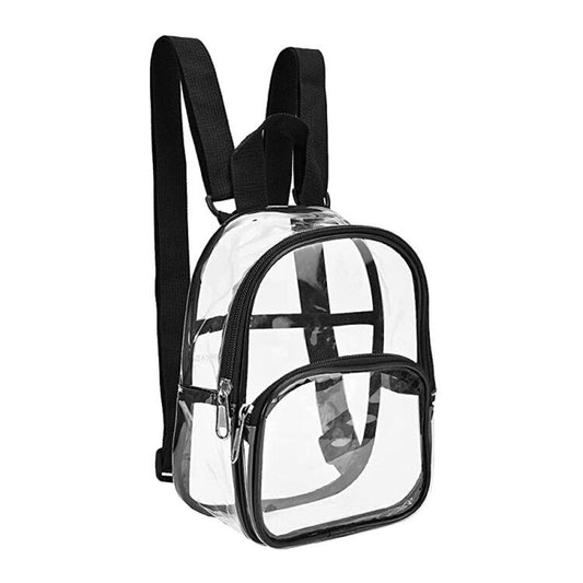 European and American Storage PVC Transparent Bag Outdoor Sports Ground Approved Waterproof Mini Travel Backpack Backpack Storage