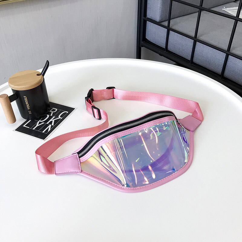 Leisure Sports Satchel Outdoor Running Waterproof Bag TPU Transparent Reflective Chest Bag Messenger Bag Laser Bag Storage