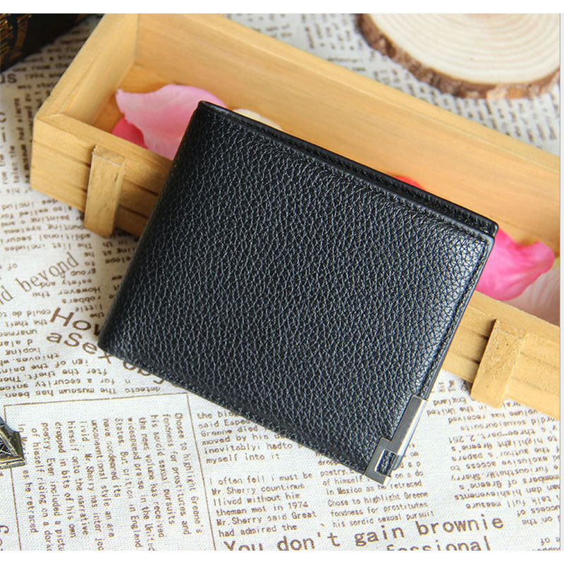 Frame Wallet 2023 New Arrival Card Holder Multiple Wallet Men's Wallet Smooth and Soft Cartoon Metal GENUINE Leather Short Satin