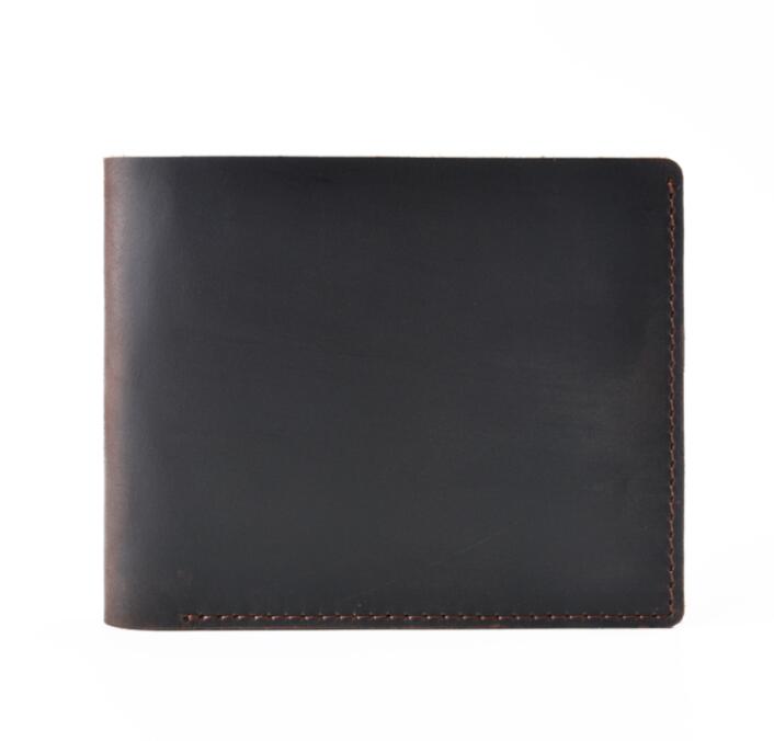 Wholesale  genuine leather wallet  fashion short wallet for men