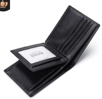 The new Crazy Horse leather multi-card men's leather Money bag RFID anti-magnetic customized wallet