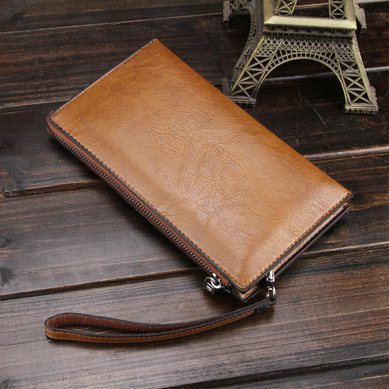 Design Slim Leather Wallets for Men Slim Trifold Wallet RFID Leather Wallet