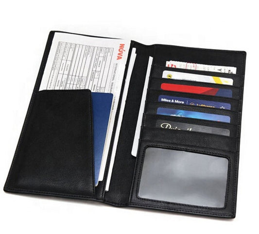 Wholesale Fashion Leather Long Zipper Men Wallet Clutch Bag for PU Leather Money Bag