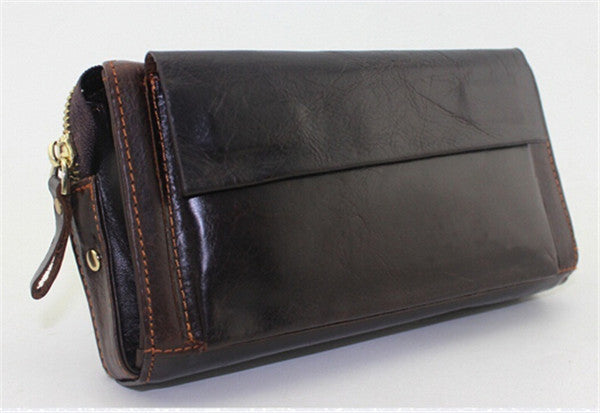 Wholesale cheap long Design men's wallet Leather Wallet clutch bag purse