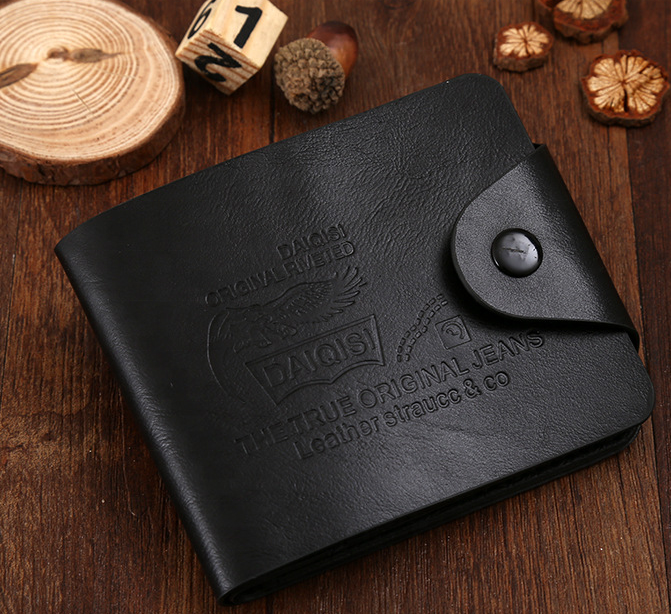 High Tiding Dark Brown Handmade capacity Classical Water proof camel leather wallet wallets for men