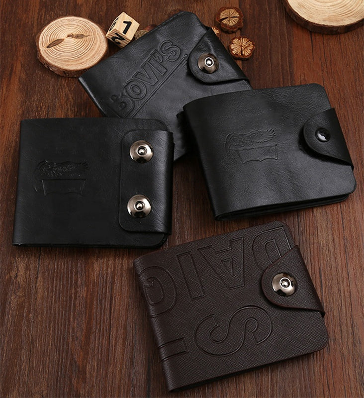 High Tiding Dark Brown Handmade capacity Classical Water proof camel leather wallet wallets for men