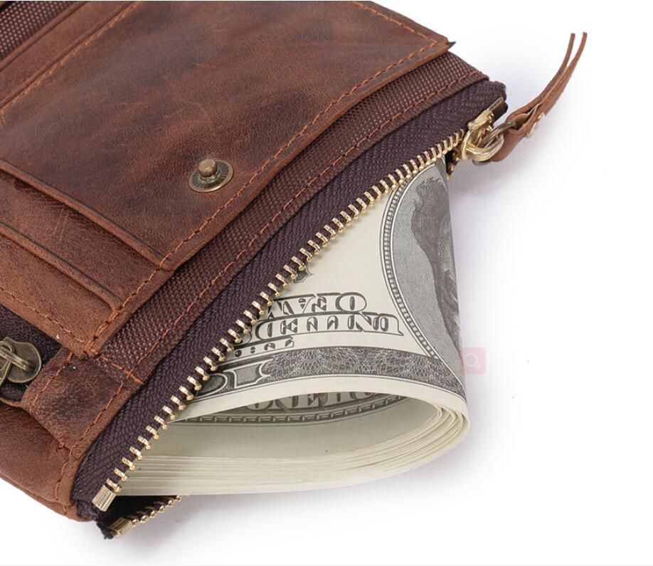 Cheap wallet 2021 new style zipper genuine wallet for  business men