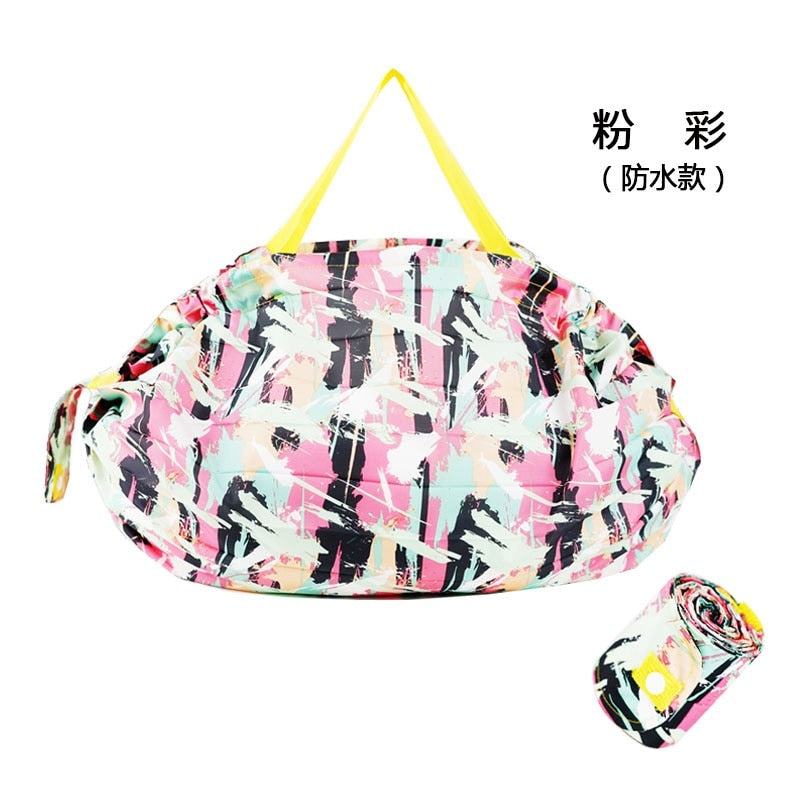 2023 Fashion Japanese pop New Foldable Reusable Eco Friendly Folding Shopping Bags for women