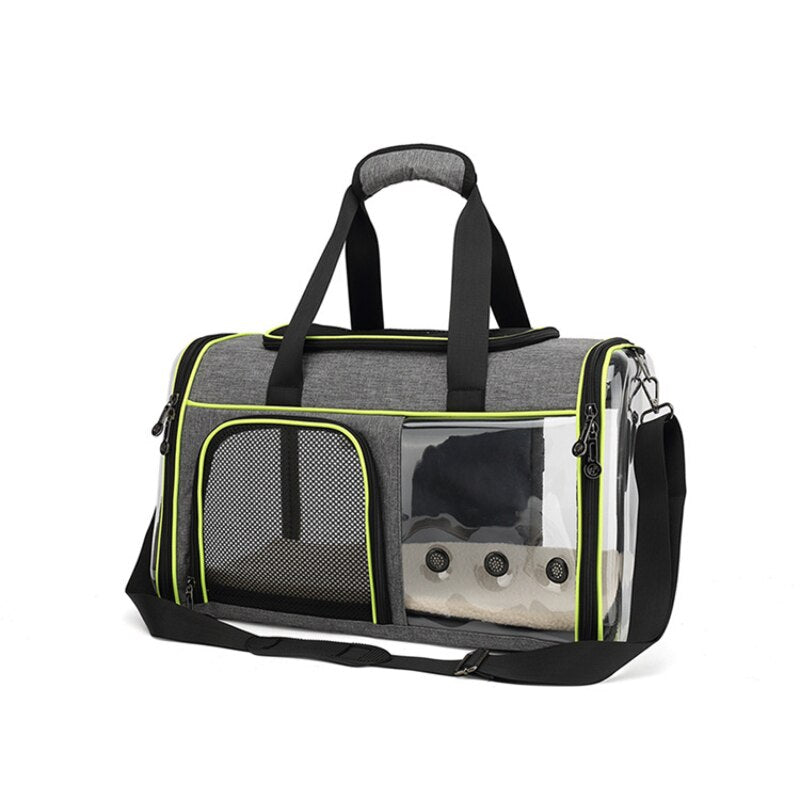 Pet Shoulder Bag, Pet Bag, Cat Bag Portable Bag, Space Capsule Backpack, Cat Cage, Diagonal Transparent Cat Bag