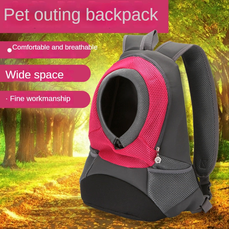 Pet Backpack Dog Shoulder Bag Chest Bag Dog Out Convenient Travel Dog Bag Pet Supplies.