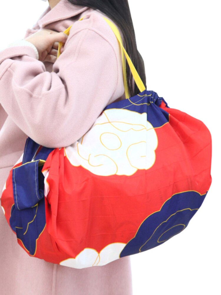 2023 Fashion Japanese pop New Foldable Reusable Eco Friendly Folding Shopping Bags for women