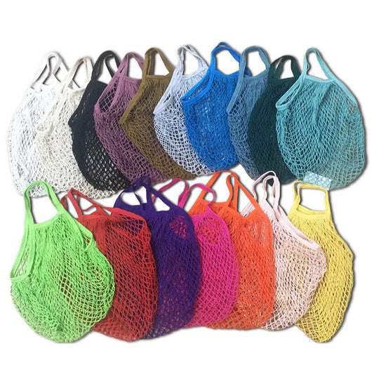 Shopping Bag Hand-held Cotton Net Bag Supermarket Vegetable and Fruit Hollow Woven Bag