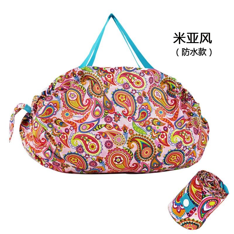 2023 Fashion Japanese pop New Foldable Reusable Eco Friendly Folding Shopping Bags for women